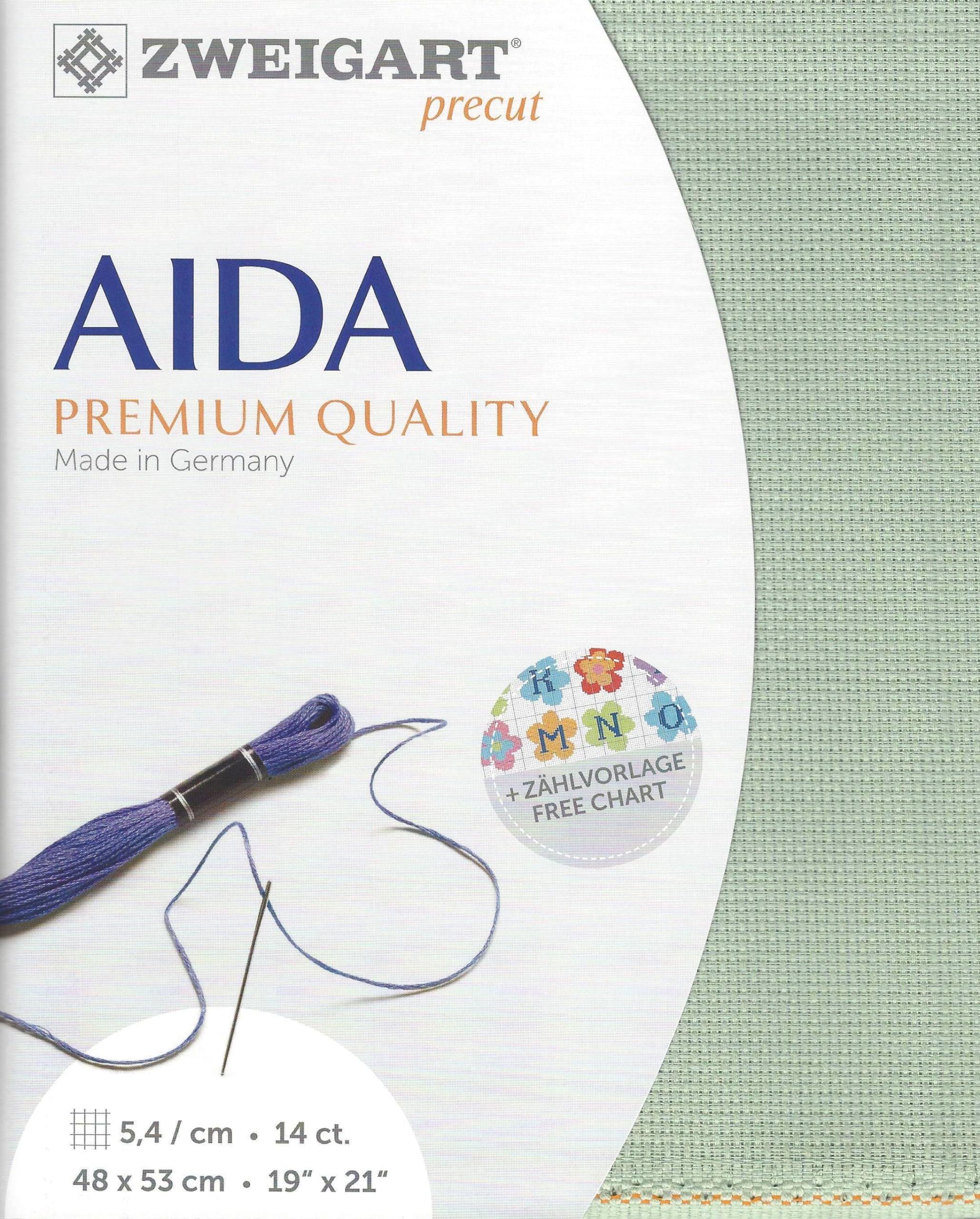 イラスト Aida Amazon.com: Wizardi Stern-Aida 14 Count Light Green 3706/611